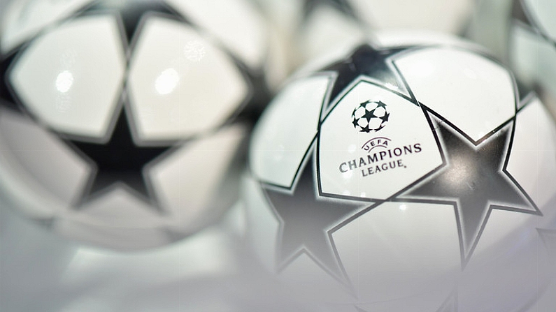 5 August 2016; A general view of the draw balls prior to the UEFA Champions League 2016/17 Play-off draw at UEFA headquarters, The House of European Football, in Nyon, Switzerland. Photo by UEFA via Sportsfile