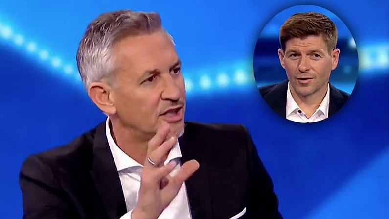 Gary Lineker Gets A Cheeky Dig At Steven Gerrard Over Rangers Link