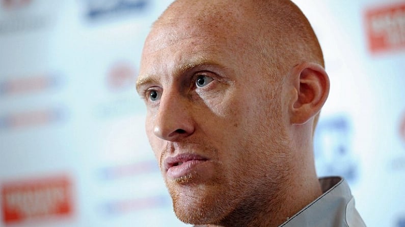 7 February 2011; Wales captain James Collins speaking during a press conference ahead of their Carling Four Nations Tournament match against Republic of Ireland on Tuesday. Wales press conference, Roganstown Golf & Country Club, Swords, Co. Dublin. Picture credit: Paul Mohan / SPORTSFILE