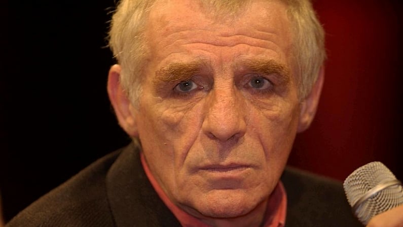 11 June 2002; Journalist and Broadcaster Eamon Dunphy pictured at the 'Big in Japan' event in the R.D.S. Ballsbridge, after the Republic of Ireland v Saudi Arabia, World Cup Finals. Soccer. Cup2002. Picture credit; Aoife Rice / SPORTSFIULE *EDI*