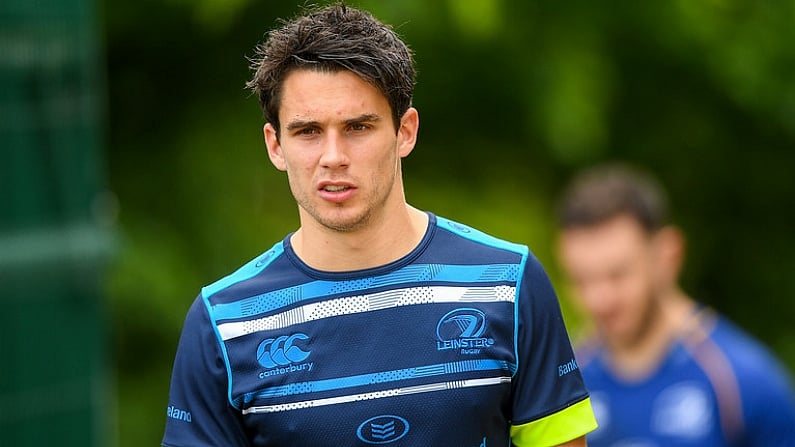 15 May 2018; Joey Carbery arriving to Leinster Rugby squad training at UCD in Dublin. Photo by Eoin Noonan/Sportsfile