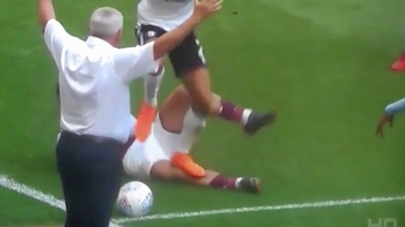 Watch: Ryan Fredericks Escapes Red For Shocking Stamp On Jack Grealish