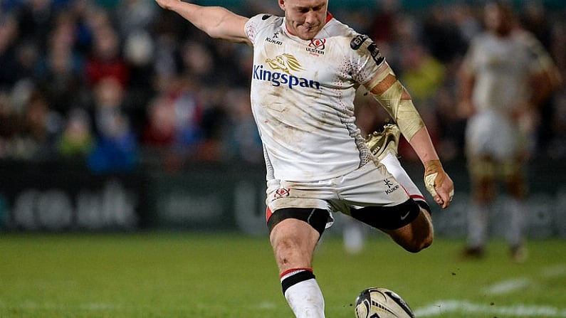 11 March 2017; Stuart Olding of Ulster during the Guinness PRO12 Round 9 Refixture match between Ulster and Zebre at Kingspan Stadium in Belfast. Photo by Oliver McVeigh/Sportsfile