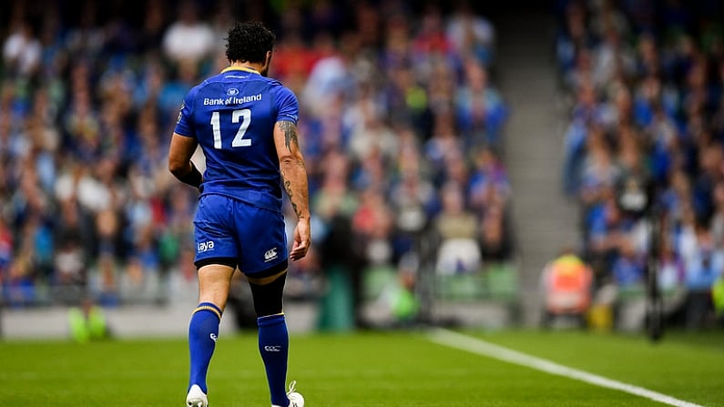 26 May 2018; Isa Nacewa of Leinster leaves the pitch after being substituted during the Guinness PRO14 Final between Leinster and Scarlets at the Aviva Stadium in Dublin. Photo by Ramsey Cardy/Sportsfile