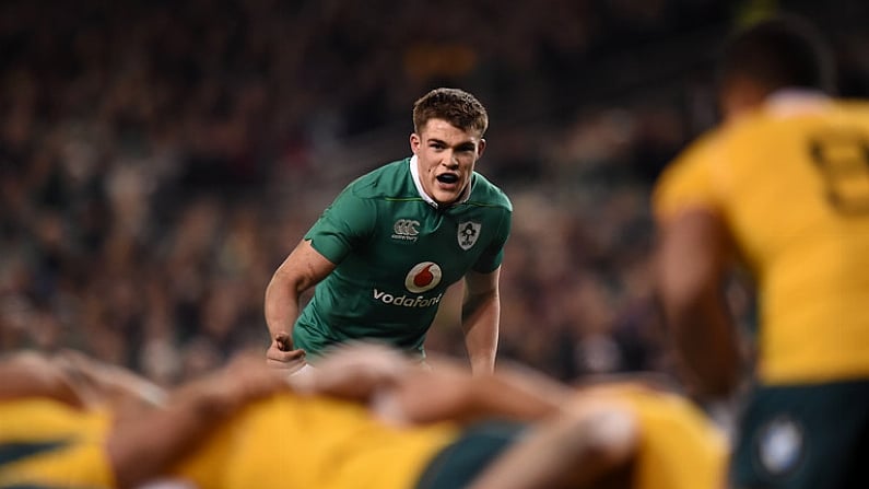 26 November 2016; Garry Ringrose of Ireland during the Autumn International match between Ireland and Australia at the Aviva Stadium in Dublin. Photo by Matt Browne/Sportsfile