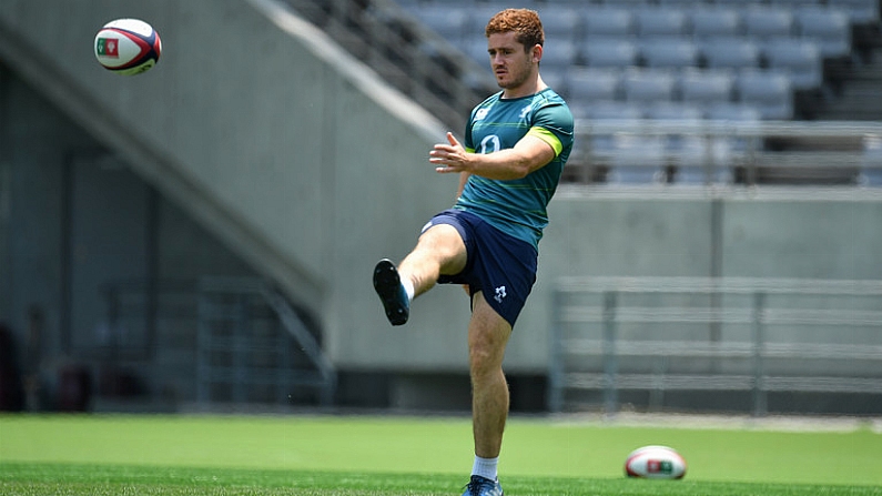 23 June 2017; Paddy Jackson of Ireland during their captain's run at the Ajinomoto Stadium in Tokyo, Japan. Photo by Brendan Moran/Sportsfile