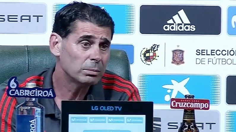 Fernando Hierro Holds First Press Conference Following Julen Lopetegui's Exit