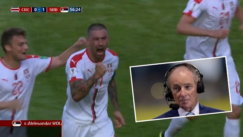 The Only Thing Better Than Aleksandar Kolarov's Free Kick Was Brian Kerr's Commentary