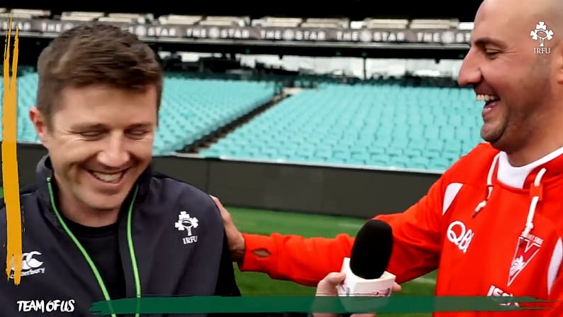 Watch: Irish Rugby's Great Impressionist Interviews Tadhg Kennelly