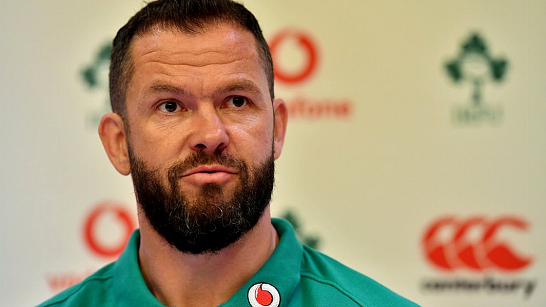 IRFU Make Andy Farrell Their 'Plan B' As Ulster Uncertainty Remains