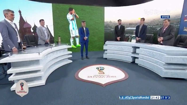 Argentinian TV Hold Minute's Silence Following World Cup Capitulation