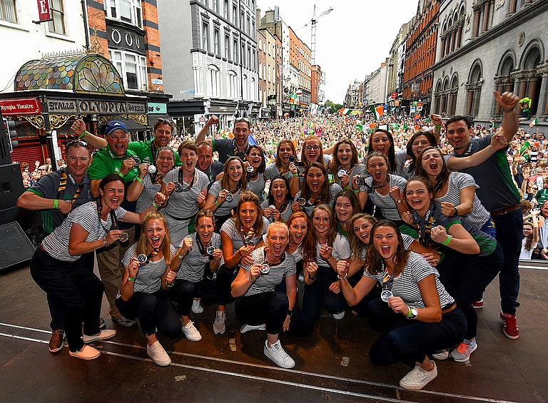 Ireland Hockey Team Homecoming