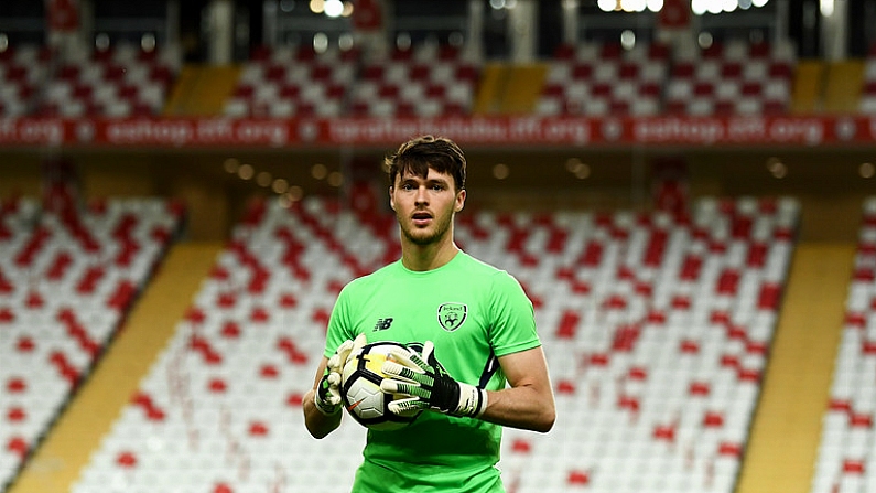 22 March 2018; Kieran O'Hara during a Republic of Ireland training session at Antalya Stadium in Antalya, Turkey. Photo by Stephen McCarthy/Sportsfile