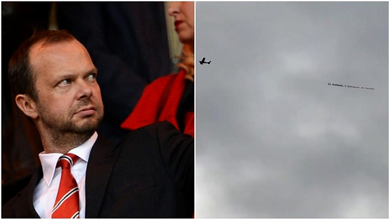 "Specialist In Failure" - Ed Woodward Banner Flown Over Turf Moor Before Kick-Off