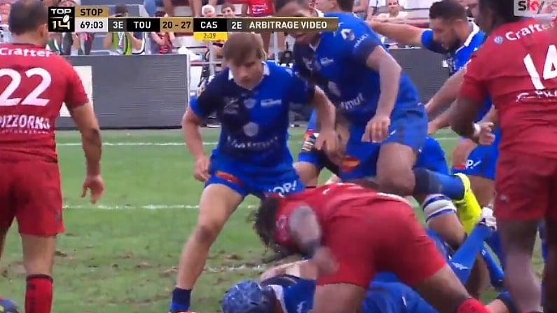 Watch: Toulon's Bastareaud Sent Off After Shocking Forearm Smash