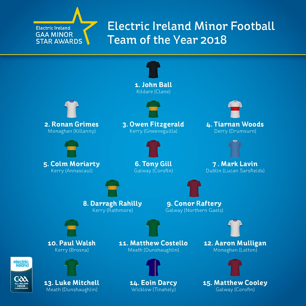 Electric Ireland football team of the year named