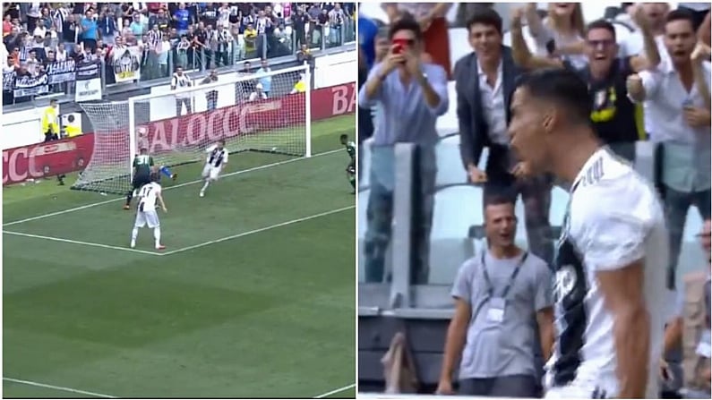 Watch: Cristiano Ronaldo's First Juventus Goal Was As Easy As Could Be