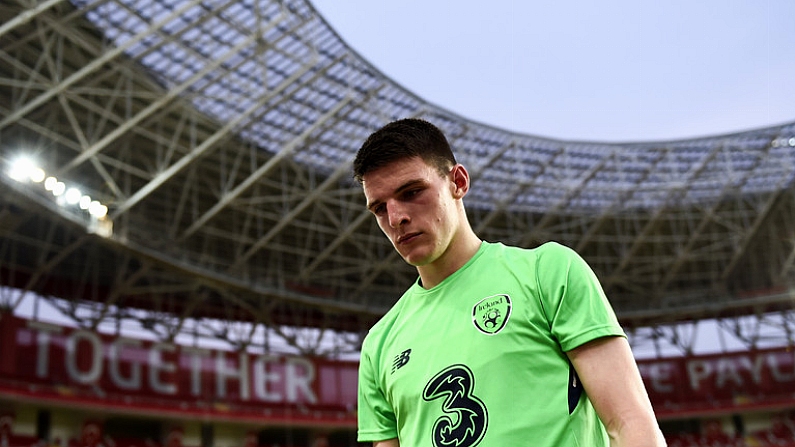 22 March 2018; Declan Rice during a Republic of Ireland training session at Antalya Stadium in Antalya, Turkey. Photo by Stephen McCarthy/Sportsfile