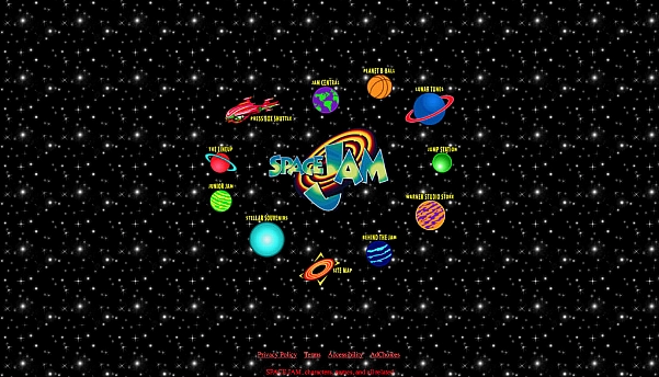 Space Jam website