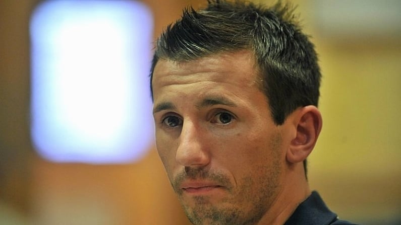 12 October 2008; Republic of Ireland's Liam Miller during a players Mixed Zone. Grand Hotel, Malahide, Co. Dublin. Picture credit: David Maher / SPORTSFILE