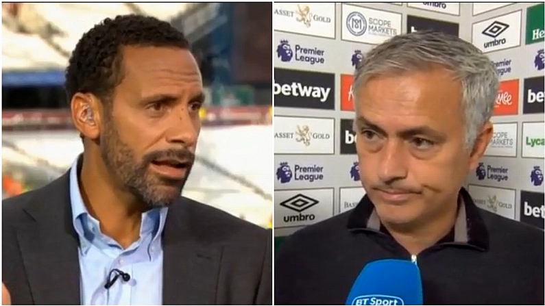 Rio Ferdinand Left Bemused By Jose Mourinho's Unhelpful 'Sly Dig'