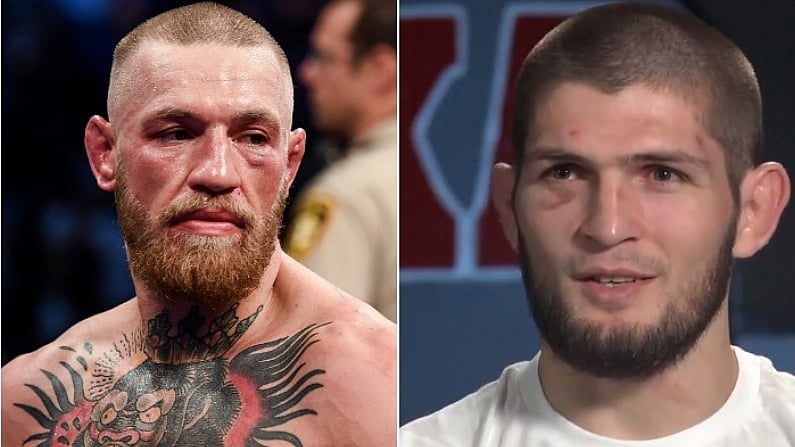 Watch: Banged Up Khabib Vows To Humble Conor McGregor At UFC 229