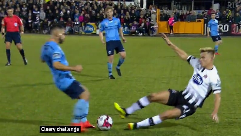 Watch: Cawley Slams Dundalk Defender For 'Disgraceful Lunge' During Semi-Final Triumph