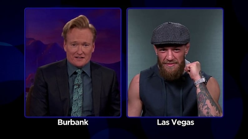 'I'll Only Drink Half The Bottle' - Conor McGregor Entertains On Conan O'Brien Appearance