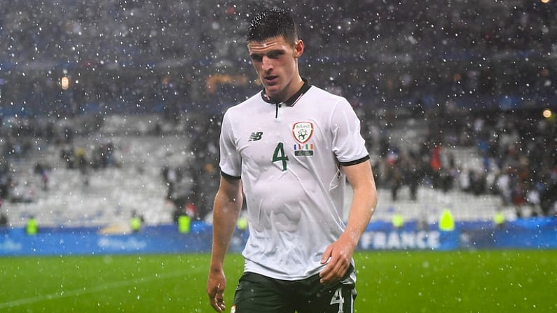 28 May 2018; Declan Rice of Republic of Ireland following the International Friendly match between France and Republic of Ireland at Stade de France in Paris, France. Photo by Stephen McCarthy/Sportsfile