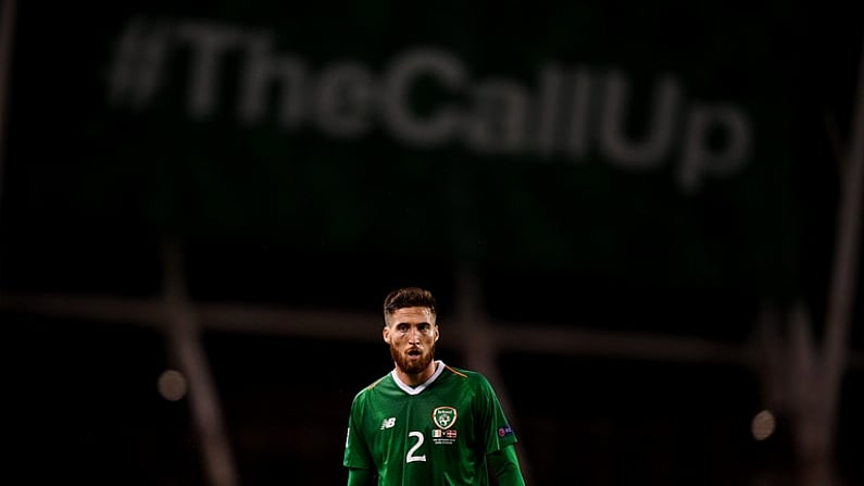 13 October 2018; Matt Doherty of Republic of Ireland during the UEFA Nations League B group four match between Republic of Ireland and Denmark at the Aviva Stadium in Dublin. Photo by Stephen McCarthy/Sportsfile