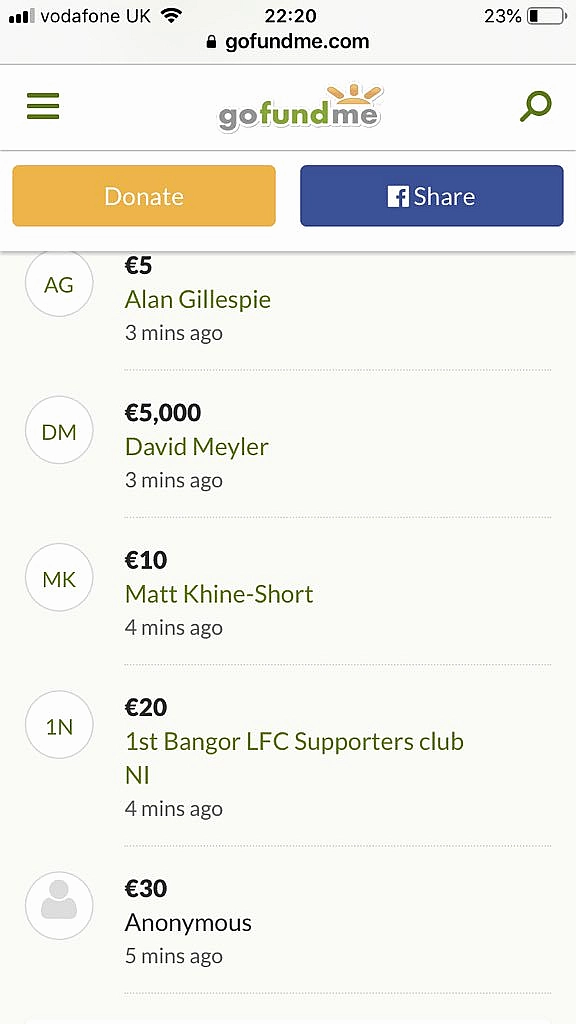 Sean Cox fund