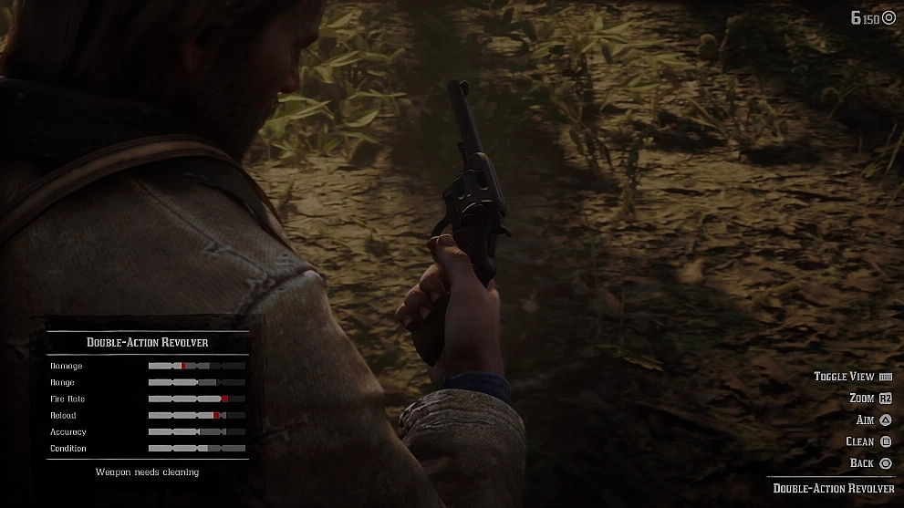 clean guns in Red Dead Redemption 2