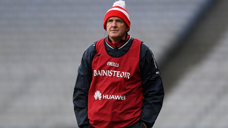 17 March 2018: Cuala manager Matty Kenny looks up to the scoreboard towards the end of the game during the AIB GAA Hurling All-Ireland Senior Club Championship Final match between Cuala and Na Piarsaigh at Croke Park in Dublin. Photo by Eoin Noonan/Sportsfile