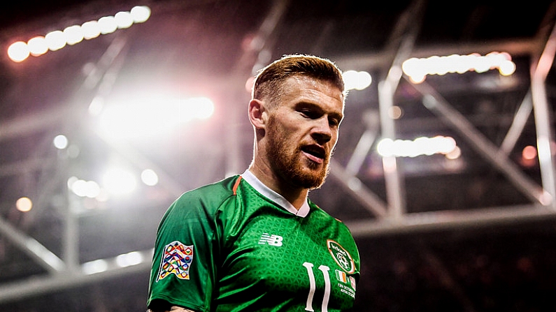 13 October 2018; James McClean of Republic of Ireland during the UEFA Nations League B group four match between Republic of Ireland and Denmark at the Aviva Stadium in Dublin. Photo by Stephen McCarthy/Sportsfile