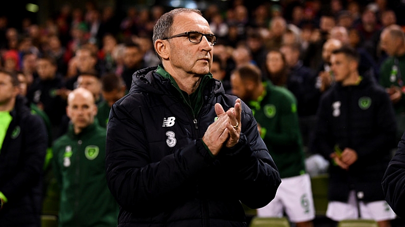 13 October 2018; Republic of Ireland manager Martin O'Neill prior to the UEFA Nations League B group four match between Republic of Ireland and Denmark at the Aviva Stadium in Dublin. Photo by Stephen McCarthy/Sportsfile