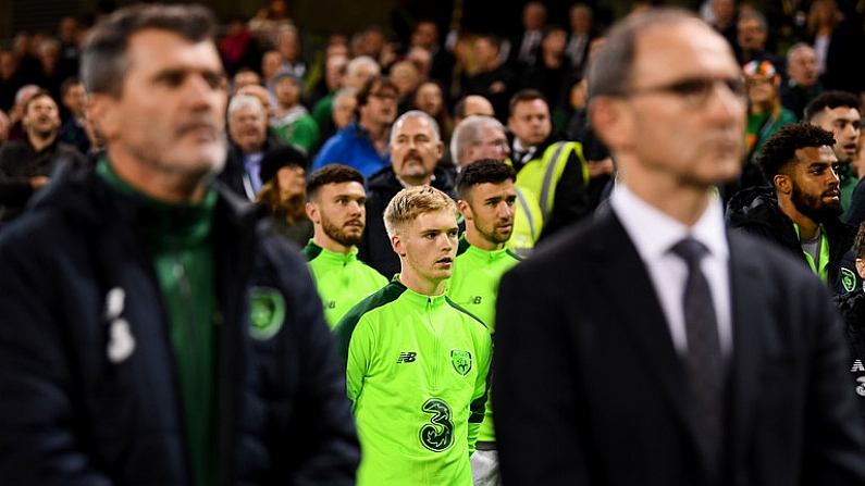 15 November 2018; Caoimhin Kelleher of Republic of Ireland prior to the International Friendly match between Republic of Ireland and Northern Ireland at the Aviva Stadium in Dublin. Photo by Stephen McCarthy/Sportsfile