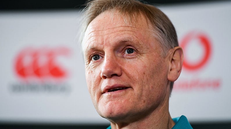 22 November 2018; Head coach Joe Schmidt during an Ireland rugby press conference at Carton House in Maynooth, Kildare. Photo by Brendan Moran/Sportsfile