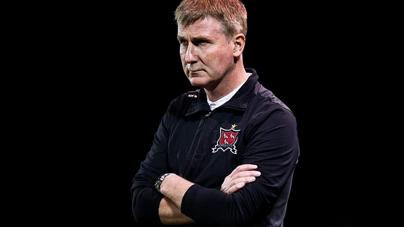 19 October 2018; Dundalk manager Stephen Kenny during the SSE Airtricity League Premier Division match between Dundalk and Sligo Rovers at Oriel Park in Dundalk, Louth. Photo by David Fitzgerald/Sportsfile