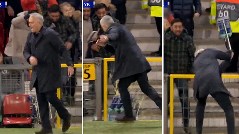 Watch: Jose Mourinho Bottles It After Fellaini Winner