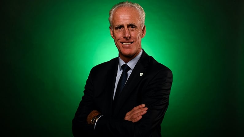 25 November 2018; Newly appointed Republic of Ireland manager Mick McCarthy poses for a portrait following a press conference at Aviva Stadium in Dublin. Photo by Stephen McCarthy/Sportsfile