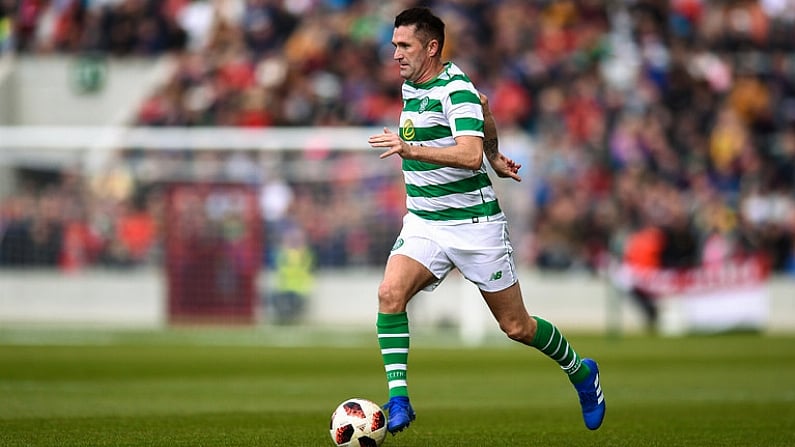 25 September 2018; Robbie Keane of Republic of Ireland & Celtic Legends during the Liam Miller Memorial match between Manchester United Legends and Republic of Ireland & Celtic Legends at Pairc Ui Chaoimh in Cork. Photo by David Fitzgerald/Sportsfile