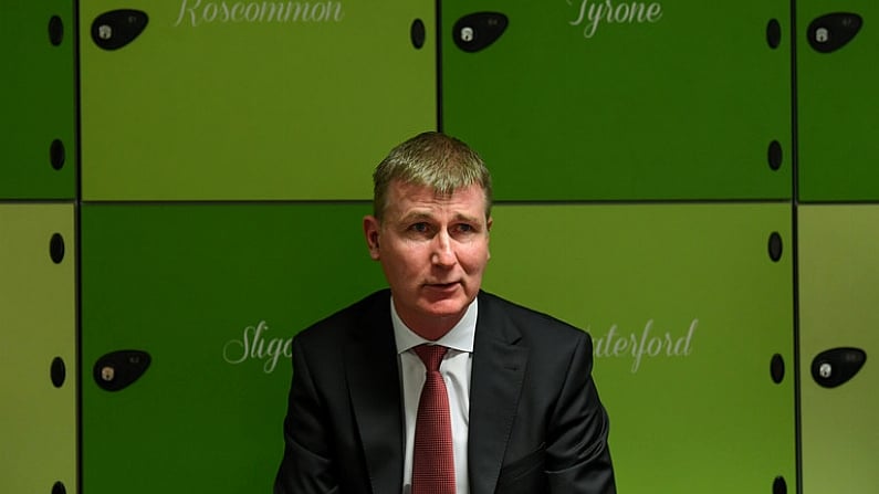 26 November 2018; Newly appointed Republic of Ireland U21 manager Stephen Kenny during a press conference at Aviva Stadium in Dublin. Photo by Stephen McCarthy/Sportsfile