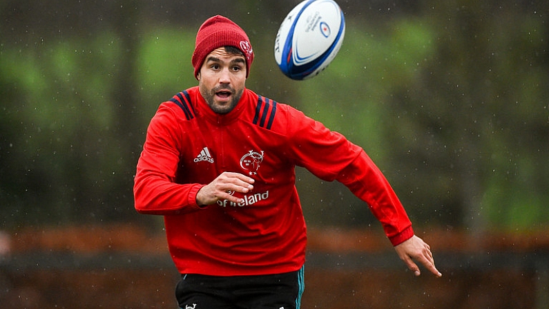 4 December 2018; Conor Murray during Munster Rugby squad training at the University of Limerick in Limerick. Photo by Diarmuid Greene/Sportsfile