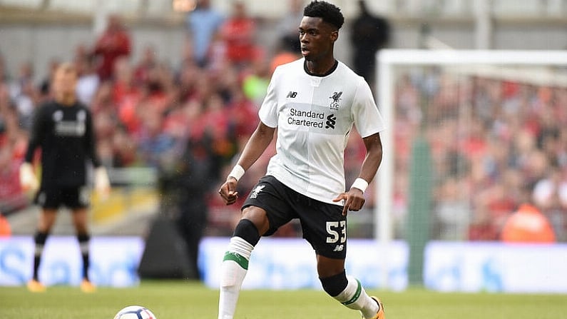 5 August 2017; Ovie Ejaria of Liverpool during the International Club soccer match between Liverpool and Athletic Bilbao at the Aviva Stadium in Dublin. Photo by Matt Browne/Sportsfile