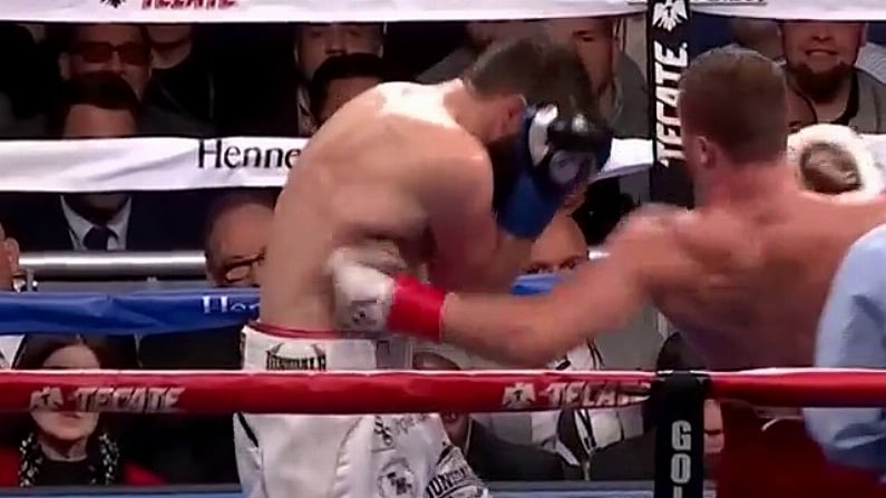 Watch: The Devastating Body Shot That Ended Canelo Vs Fielding