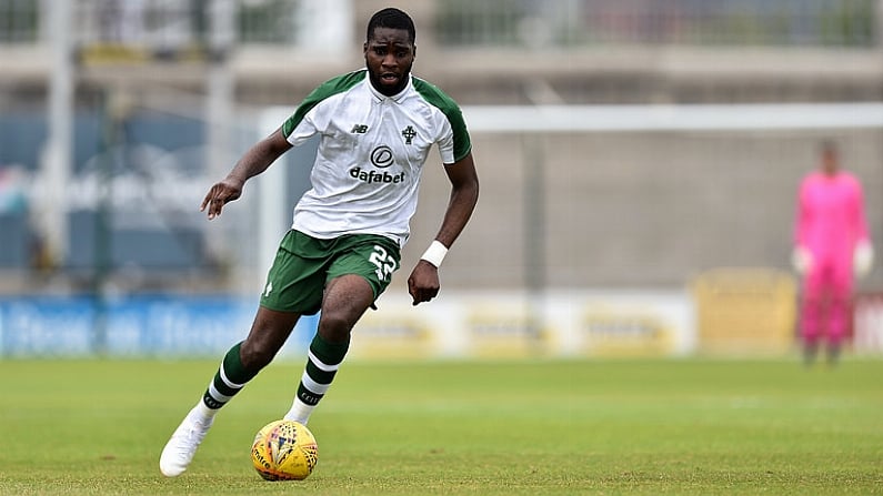 7 July 2018; Odsonne Edouard of Glasgow Celtic during the Soccer friendly between Shamrock Rovers and Glasgow Celtic at Tallaght Stadium in Tallaght, Co. Dublin.  Photo by David Fitzgerald/Sportsfile