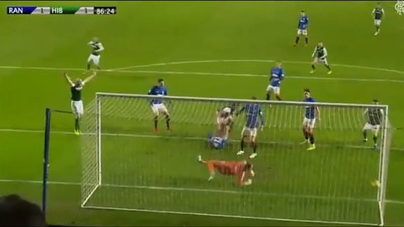 You Can't But Laugh At The RangersTV Commentary For Hibernian's Equaliser