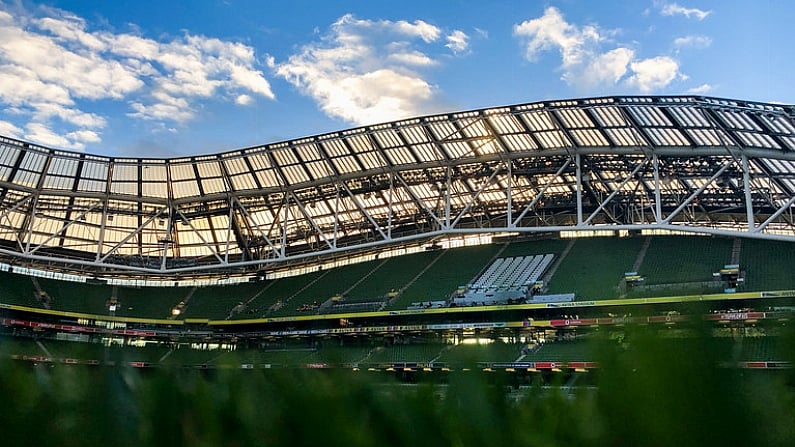 10 November 2018; A general view of the Aviva Stadium ahead of the Guinness Series International match between Ireland and Argentina at the Aviva Stadium in Dublin. Photo by Ramsey Cardy/Sportsfile