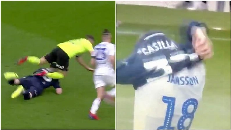 Watch: Defender Ends Up In Goals As Leeds Drop Out Of Top Two