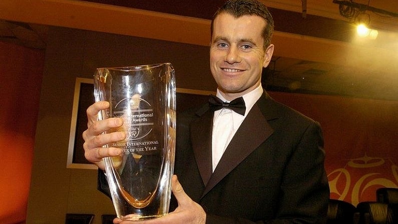 4 February 2007; Republic of Ireland goalkeeper Shay Given with his Senior International Player of the Year Award at the 17th eircom/FAI International Soccer Awards 2007. Citywest Hotel, Dublin. Picture credit: David Maher / SPORTSFILE